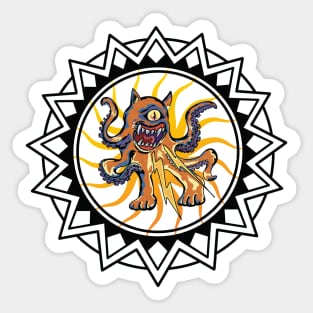 Alien Cat x Octopus Sticker